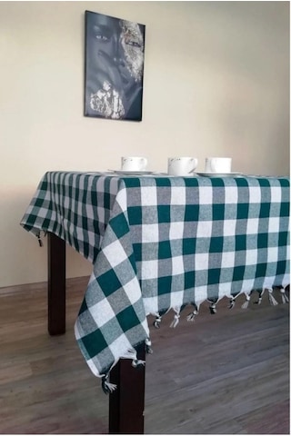 Çok Amaçlı Piknik Masa Örtüsü Sofra Bezi Yeşil 150x150