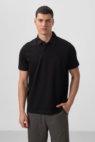 Standart Fit Basic Polo Yaka 2li Paket Siyah Erkek T-shirt - 87768