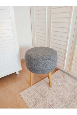 Neta Home Gri Puf & Bench & Tabure Gri