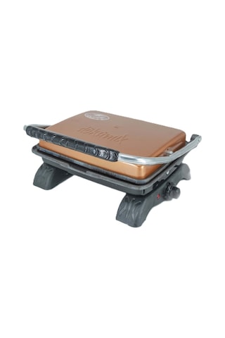 Dökümix Demir Döküm Rose Gold 1800 Watt 4-6 Dilim Ev-sanayi-büfe Tipi Tost Makinası Ve Izgara