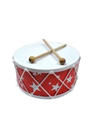 Oyuncak Davul Askılı Trampet Baget Çocuk Müzik Seti 25 Cm Kırmızı Oyuncak Davul Askılı Trampet Baget Çocuk Müzik Seti 25 Cm Kırmızı