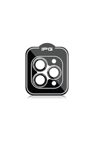 Apple Uyumlu iPhone 16 Pro / Pro Max İçin Ipg Kamera Lens Koruyucu - Uzay Gri