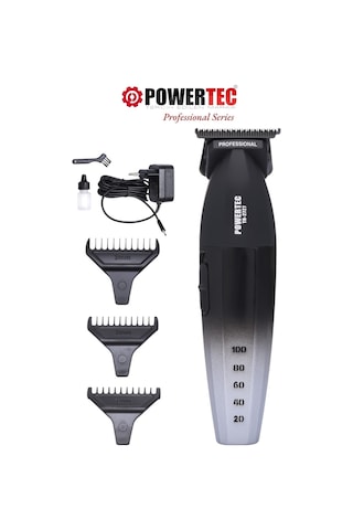 Powertec TR-2727 Black Profesyonel Type-C Şarjlı Sakal Ense Çizim Tıraş Makinesi