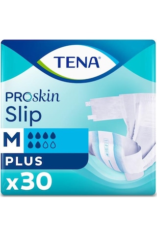 Tena Proskin Slip Plus 6 Damla Belbantlı Hasta Bezi Orta Boy M 30'Lu Tena Proskin Slip Plus 6 Damla Belbantlı Hasta Bezi Orta Boy M 30'Lu
