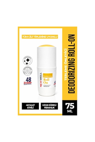 Deodorizing Roll On Terleme Önleyici Koltuk Altı Roll On Sarı 75 Ml