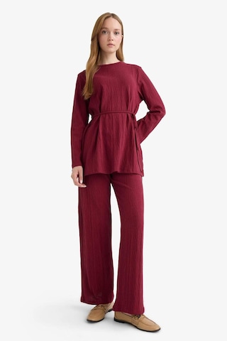 Defacto Wide Leg Geniş Paça Pantolon F6368ax25aubr115 Bordo