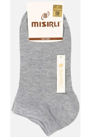 Mısırlı Kadın Bambu Tekli Gri Yazlık Patik Çorap M 72200 G Gri