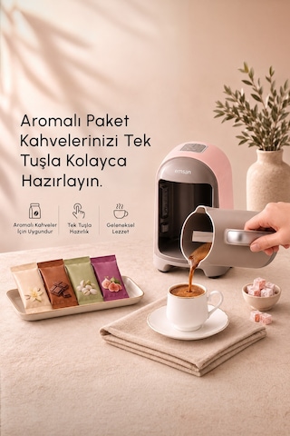 Emsan Kumda Türk Kahve Makinesi Pearly Pink
