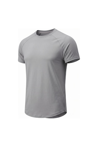 Genius Store 3'lü Paket Erkek Spor Tişört Pamuklu Esnek Günlük Kullanıma Uygun Premium Rahat Kalıpt-shirt Siyah-beyaz-gri