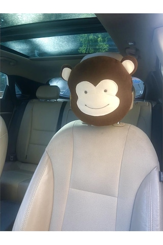 Maymun Figürlü Oto Yastık 25 Cm Silikon Elyaf