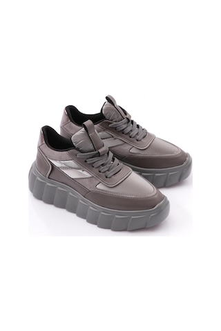 Dgn 506 Kadin Bağcikli Sneaker Ayakkabi 506-2239-R7512 Gri