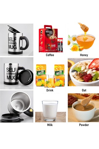 Yaleker 400ml Çift Katlı Paslanmaz Çelik Otomatik Kahve Karıştırıcı Bardak - Elektrikli Karıştırıcı, Leakproof Kapaklı, Ev/ofis/outdoor Kullanıma Uygun Sarı