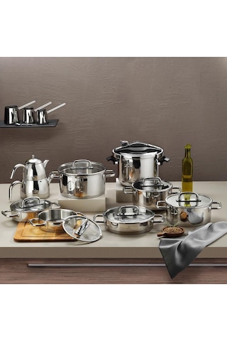 Aryıldız Studio Prestige 22 Parça İdeal Set Kapak Çelik