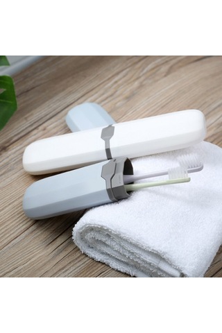 Sones Açık Hava Seyahat Taşınabilir Diş Macunu Diş Fırçası Ev Depolama Bardak Kutusu Kasa Beyaz Diğer