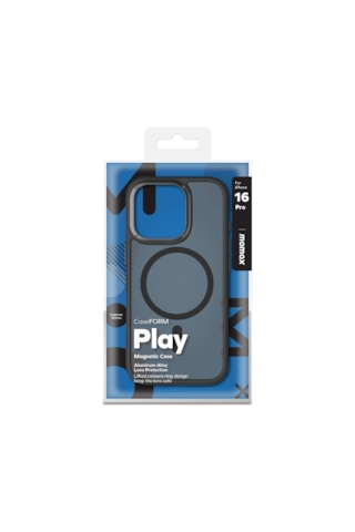 Momax Play CaseForm Apple Uyumlu iPhone 16 Pro Magsafe Kılıf Siyah