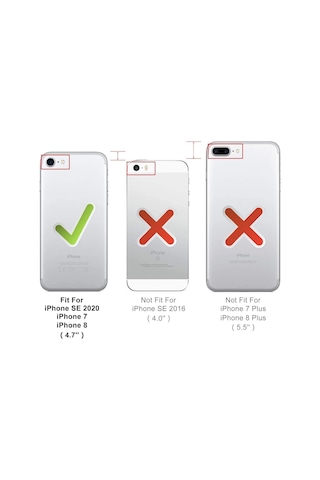 Teknomoda Apple Uyumlu iPhone Se 2020 360 Derece Kilif Seffaf Silikon Ön Arka 434927234