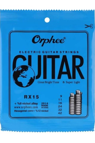 Orphee Rx15 Elektro Gitar Teli 09-42