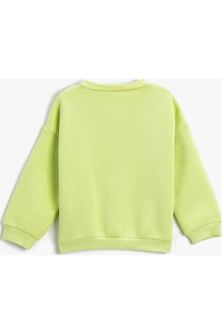Koton Kayak Temalı Penguen Baskılı Sweatshirt Uzun Kollu Bisiklet Yaka Sarı 3wmb10373tk 3WMB10373TK154 Sarı