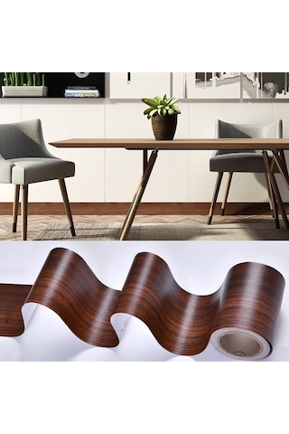 10m/rulo Pencere Eşiği Bel Hattı Duvar Kağıdı Kapı Çerçevesi Kılavuz Çizgisi Ev Dekorasyonu Süpürgelik Çizgisi Kahve