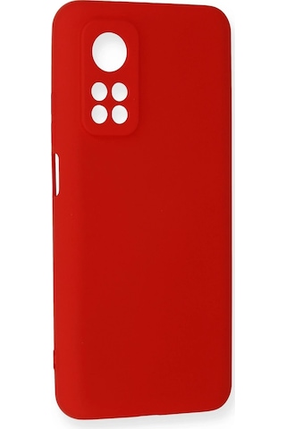Ilkeshop Newface Xiaomi Mi 10t Kılıf Nano İçi Kadife Silikon - Kırmızı