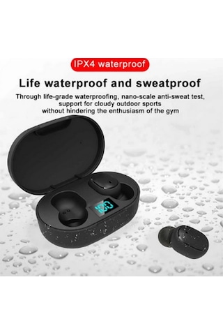 Nm-store E6s Kablosuz Kulaklık Dijital Göstergeli Bluetooth Kulaklık 5.0