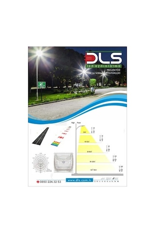 100w Led Yol Sokak Armatür Dls Park Bahçe Çevre Site Bina Dış Mek N11.101