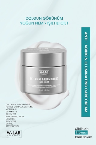 W-lab Cosmetics Anti-aging & Illuminating Cream 50 Ml Yüz, Boyun Ve Dekolte Aydınlatıcı Yaşlanma Karşıtı Krem W-lab Cosmetics Anti-aging & Illuminating Cream 50 Ml Yüz, Boyun Ve Dekolte Aydınlatıcı Yaşlanma Karşıtı Krem