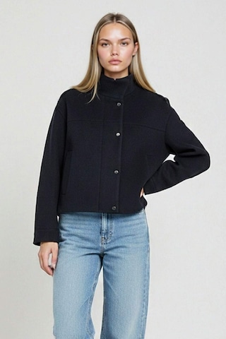 Defacto Regular Fit Kaşe Düğmeli Kısa Kaban E8661ax25aunv250 Lacivert