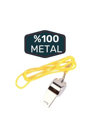 Bay Metal İpli İkaz Düdüğü 24 Adet Najmaddin