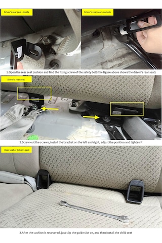 Wezone Toyota Alits 11. Nesil Siyah Çelik Araç Koltuk Tutucu Zl-2051 R - Sağlam Montaj, Çocuk Güvenliği Artırıcı, Uzun Ömürlü