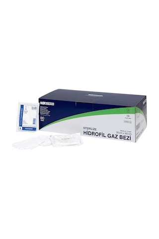 Kuteks Steril Hidrofil Gazlı Bez 30 x 80 CM 2'li 25 Adet
