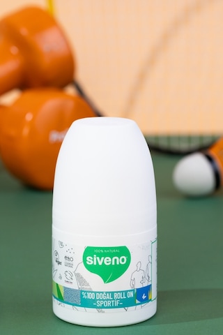 Siveno %100 Doğal Roll-on Sportif Sporcu Deodorant Ter Kokusu Önleyici Bitkisel Lekesiz 50 Ml X2 Adet
