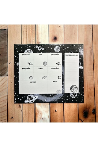 Ceren Hf01 25x21 104 Sayfa Haftalık Planner Ve Yapılacaklar - Uzay Diğer