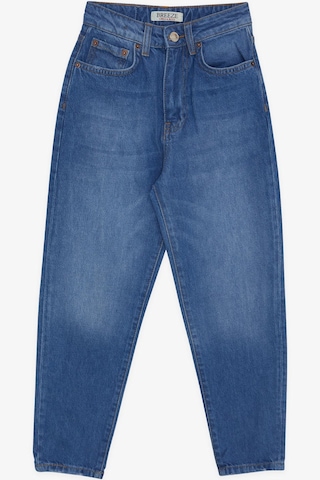 Breeze Kız Çocuk Jean Pantolon Cepli Düğmeli 9-14 Yaş, Mavi Mavi