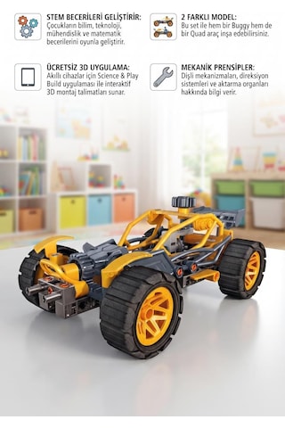 Clemen-toni Mechanics Buggy & Quad 2 Model Bir Arada S.t.e.m. Mühendislik Ve Yapı Seti