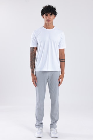 Rowinger Merserize Premium Dokulu Fermuarlı Cepli Düz Paça Erkek Spor Pantolon Eşofman Altı Grey
