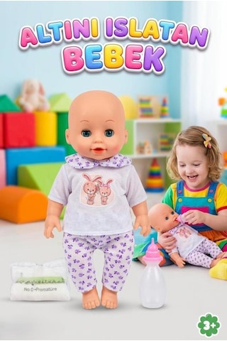 Altını Islatan Bebek Türkçe Konuşan Eğitici Kolları Kafası Ve Bacakları Et Oyuncak Bebek 52402602
