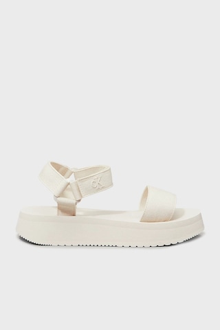 Calvin Klein Calvın Kleın Kadın Sandalet Yw0yw01693-aeo Bej