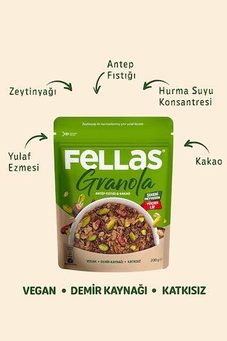 Granola - Antep Fıstıklı & Kakaolu 200g