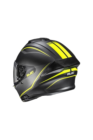 Hjc C71 Quez Mc3hsf Kapalı Motosiklet Kaskı Siyah Neon Sarı Diğer