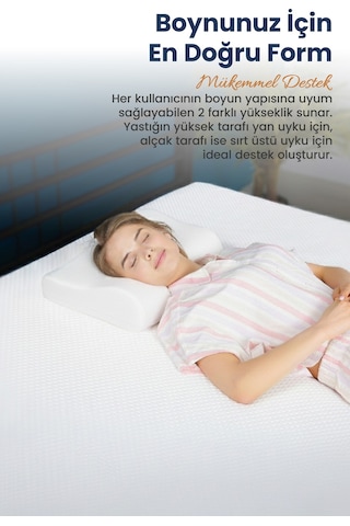 Viscofoam Ortopedik Visco Yastık Boyun Düzleşmesi Destekli Lüks Ortapedik Yastık