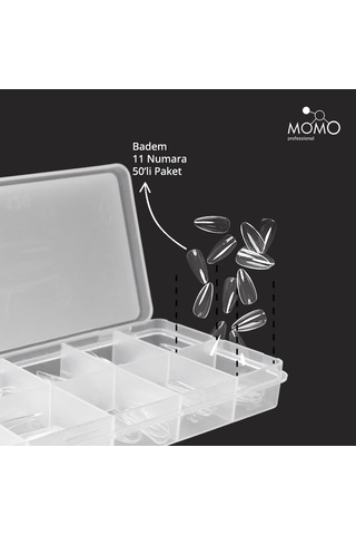 Momo Professional Soft Gel Tips Badem No:11 50'li