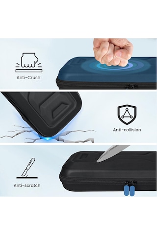 Sony Playstation Portal Taşınabilir Oyun Konsolu Saklama Çantası Kitleri İçin Siyah