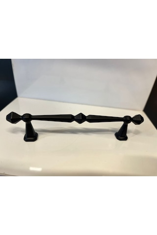 Napoli Metal Kulp 96mm Mat Siyah Dolap Kapak Modern Tv Ünite Çekmece Mobilya Komidin Mat Siyah
