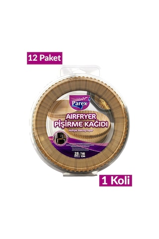 Airfryer Pişirme Kağıdı 25'li 12 Paket 1 Koli