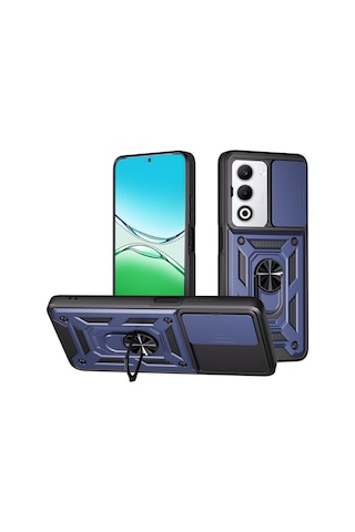 Teleplus Oppo A5 5g Kılıf Magnetik Standlı Kamera Korumalı Slide Sürgülü Cover Kapak Lacivert Teleplus Oppo A5 5g Kılıf Magnetik Standlı Kamera Korumalı Slide Sürgülü Cover Kapak Lacivert