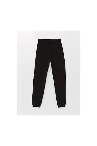 LC Waikiki Lcw Kids Siyah Beli Lastikli Kız Çocuk Kalın Jogger Eşofman Altı New Black
