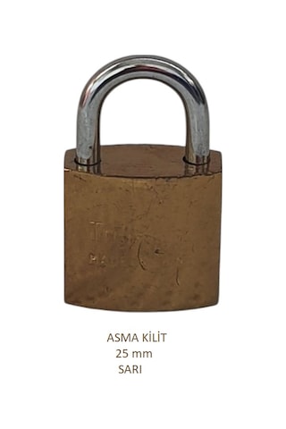 Adilon Asma Kilit, 25 Mm Sarı