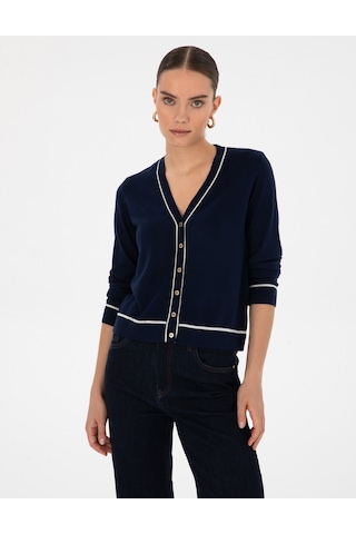 Pierre Cardin Kadın Lacivert Hırka Triko 50316344-vr033 Lacivert