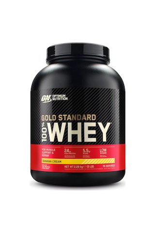 100% Whey Gold Standard Muz Aromalı 2.28kg 76 Servis Yüksek Protein Tozu Kas Gelişimi Muz